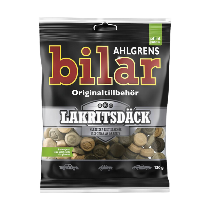 Ahlgrens Cars Licorice Tires 130g