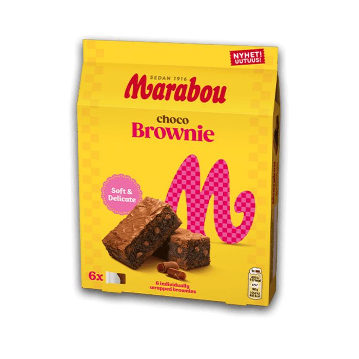 Brownie au chocolat Marabou suédois