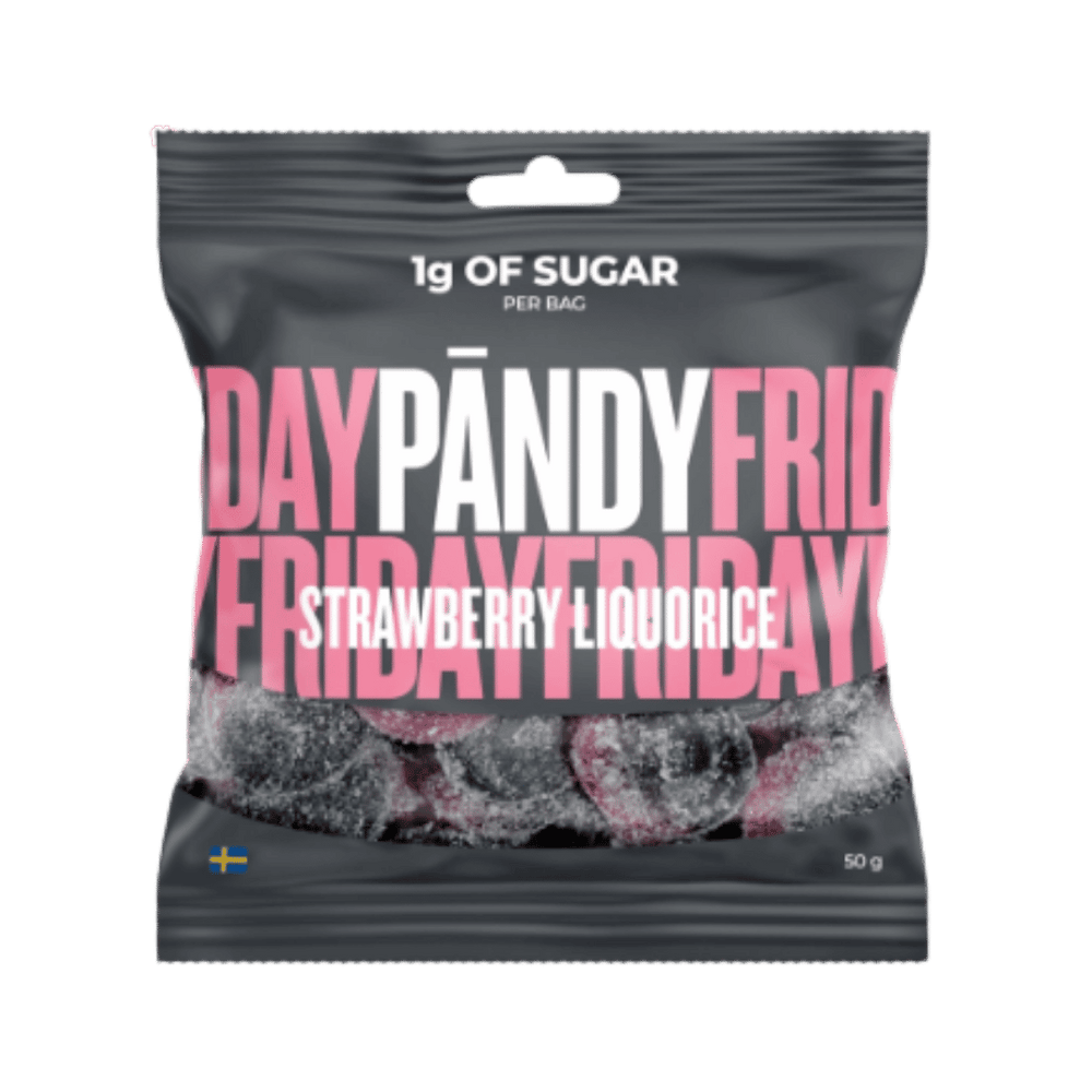 Pandy Strawberry & Licorice 50g