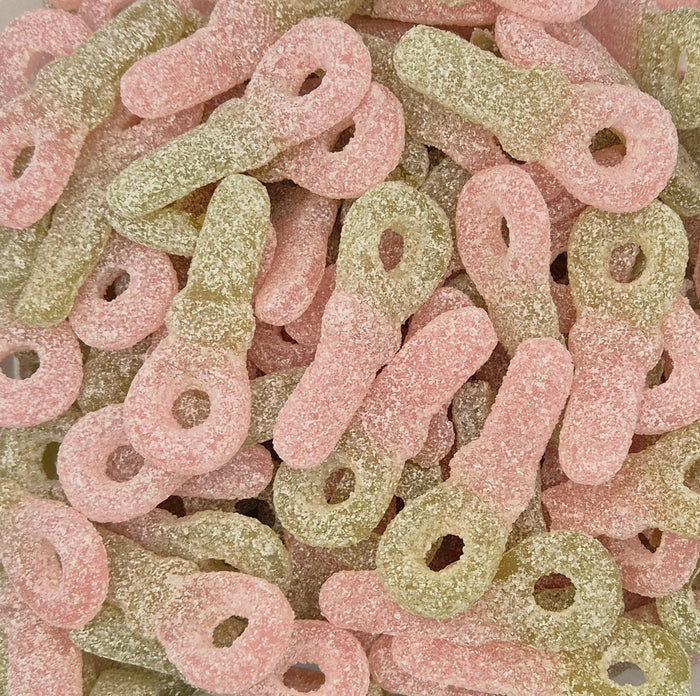 Sucettes au melon acidulé