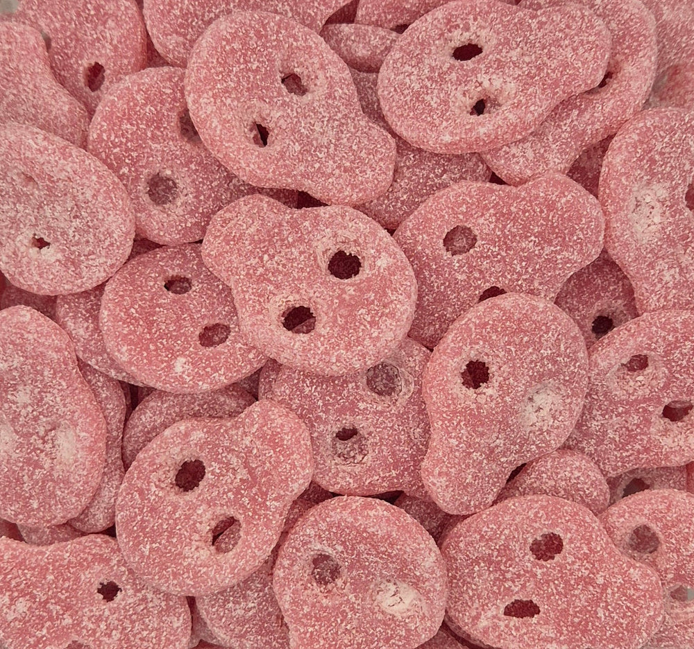 Sour Raspberry Skulls