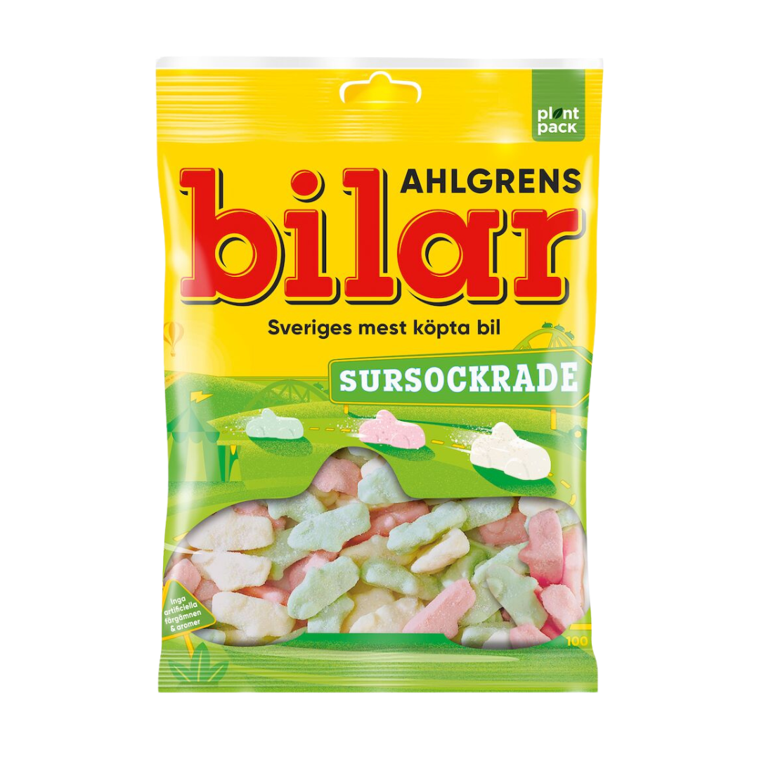 Ahlgrens Bilar Sour-Coated 130g