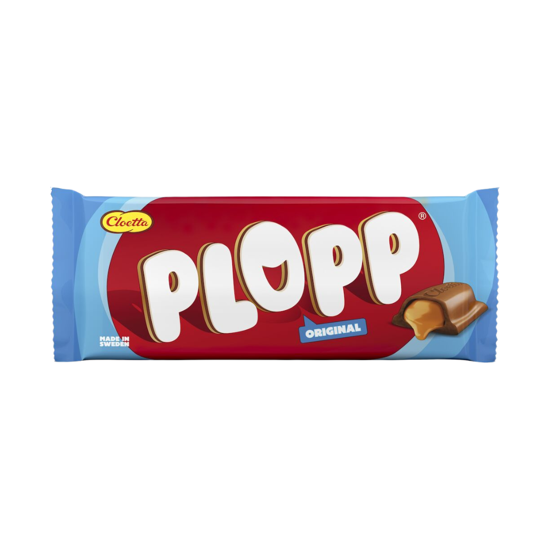 Plopp Original 80g Milk Chocolate with Creamy Toffee