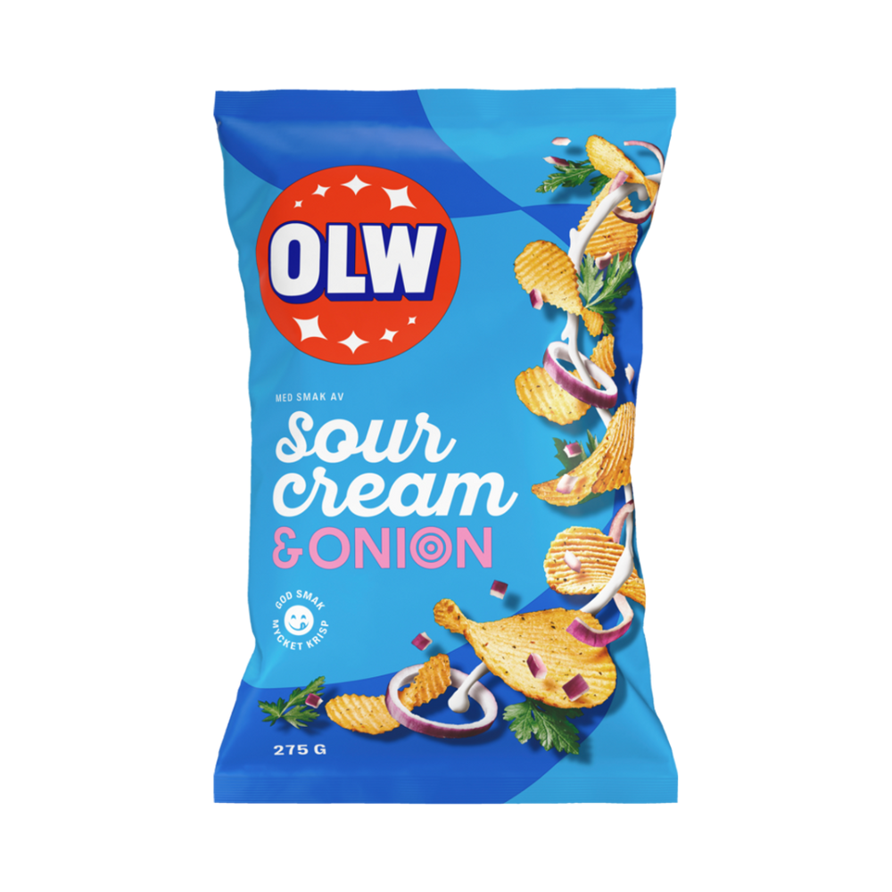OLW Sourcream & Onion Chips 175g