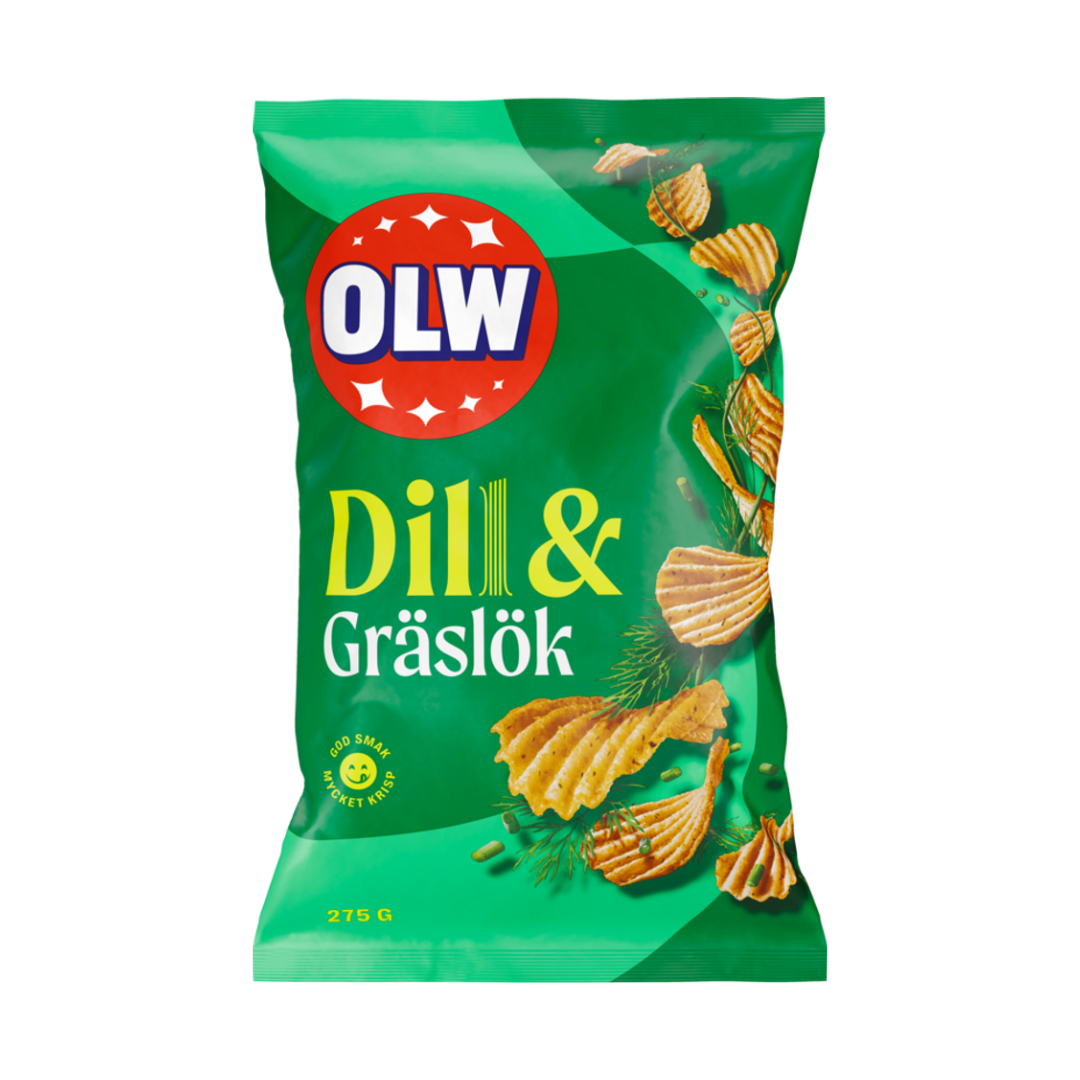 OLW Dill & Chives Chips 175g