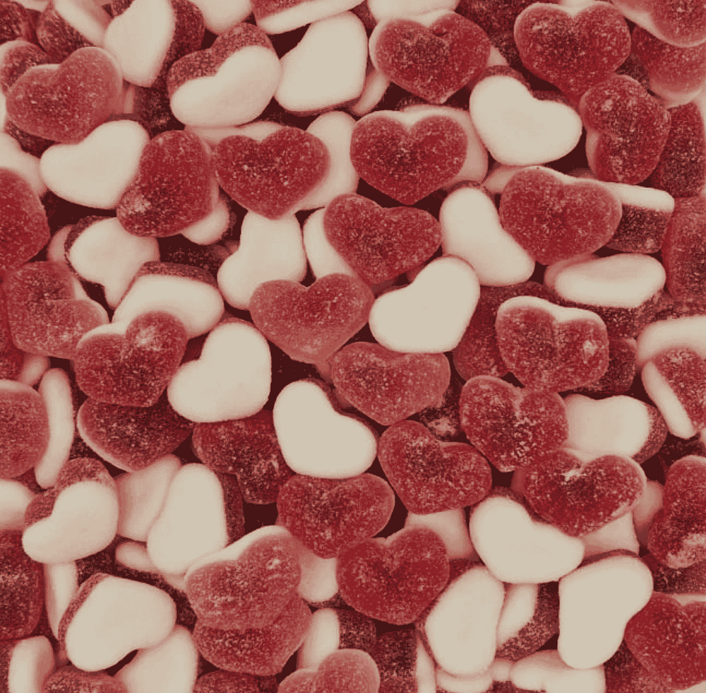 Sour Filled Raspberry Hearts