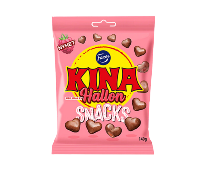 Fazer Kina Raspberry – Crispy Chocolate & Raspberry Delight