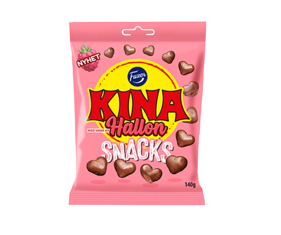 Fazer Kina Raspberry – Crispy Chocolate & Raspberry Delight