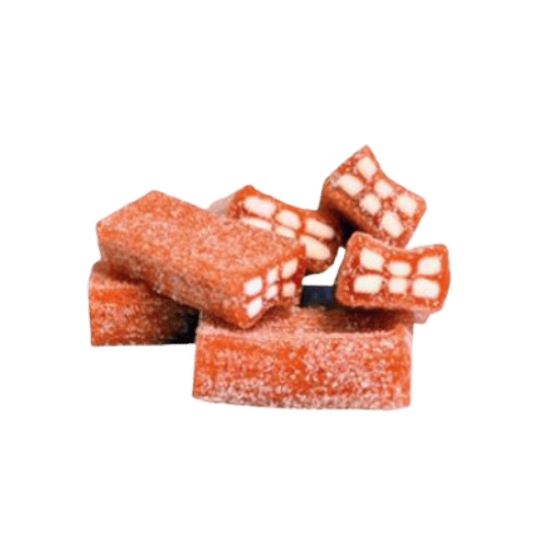 Brick-Shaped Strawberry Candy