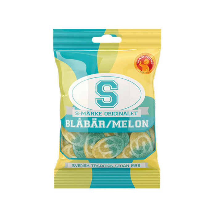 Bonbons S-Märke à la myrtille et au melon