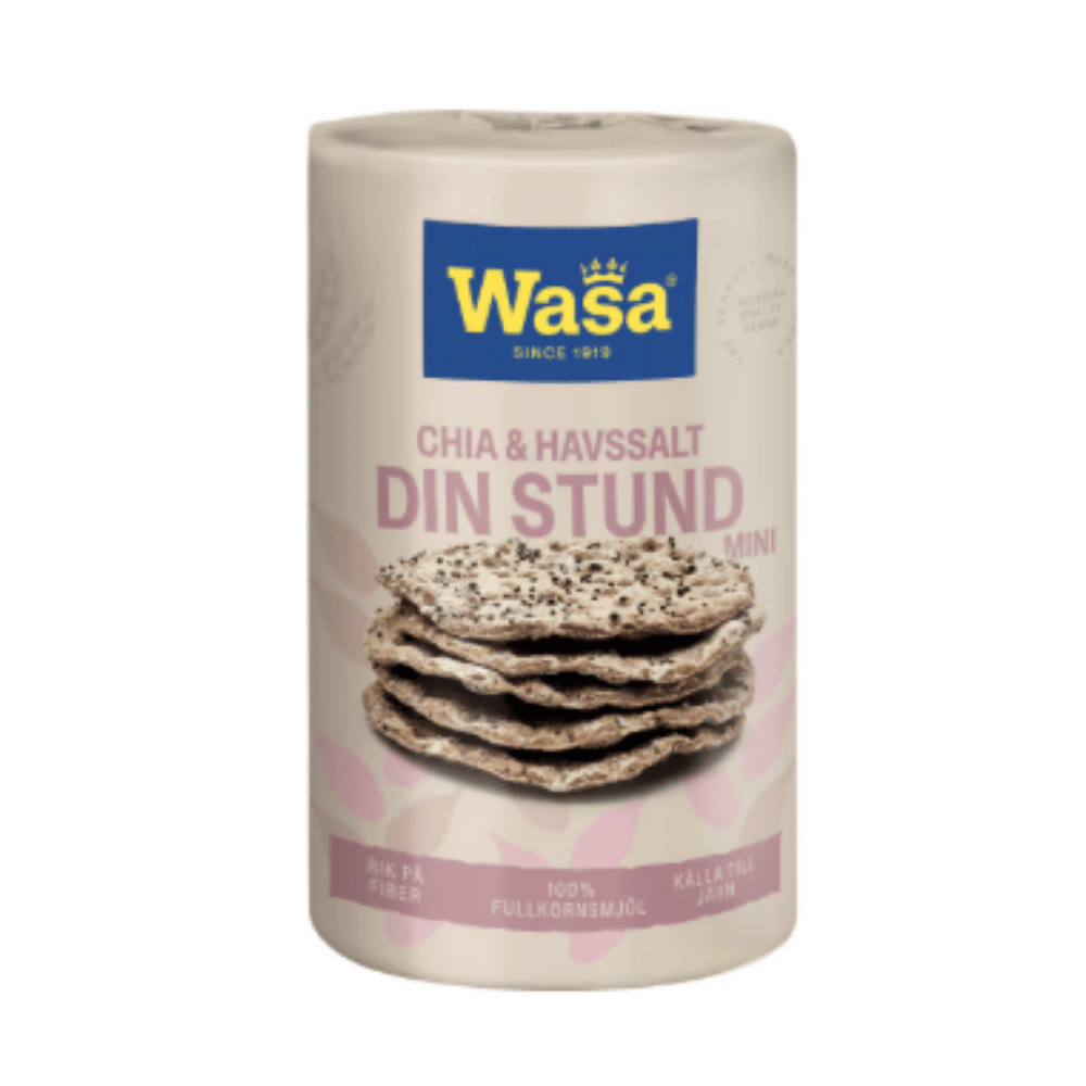Wasa Din Stund Chia & Sea Salt Crispbread 270g