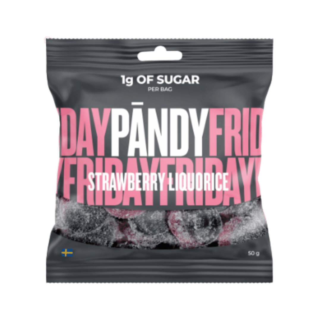 Pandy Strawberry & Licorice 50g