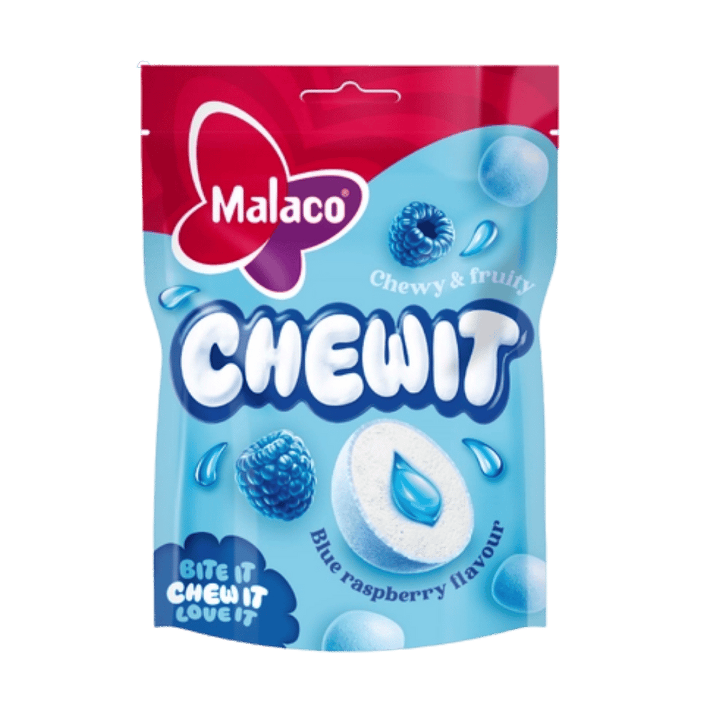 Malaco Chewit Blue Raspberry 115g
