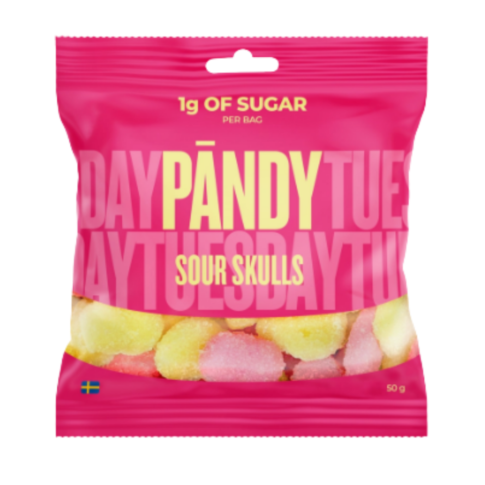 Pandy Sour Skulls 50g