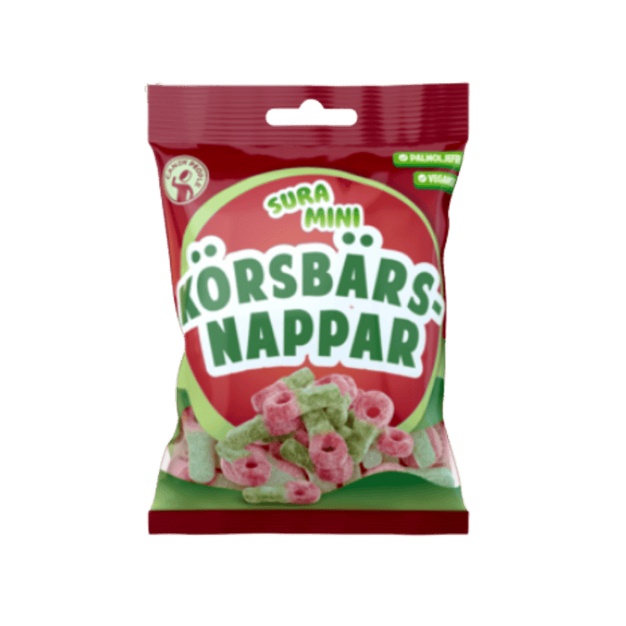 Mini-sucettes à la cerise aigre