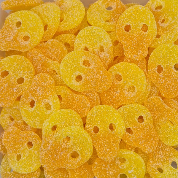 Vegan Sour Passion Fruit Skulls