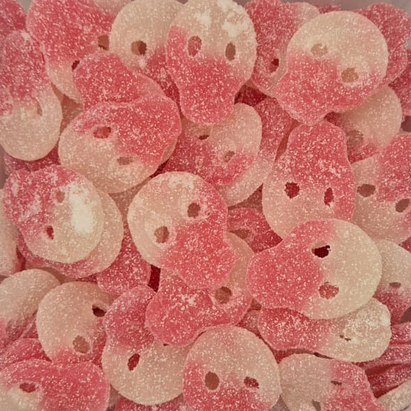 Vegan Sour Dragon Fruit Skulls